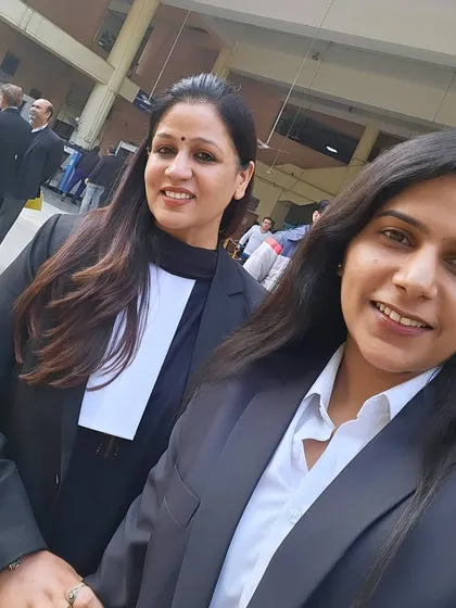 A close-up with a team member. The bond we share as a team helps us work seamlessly on complex matrimonial cases.