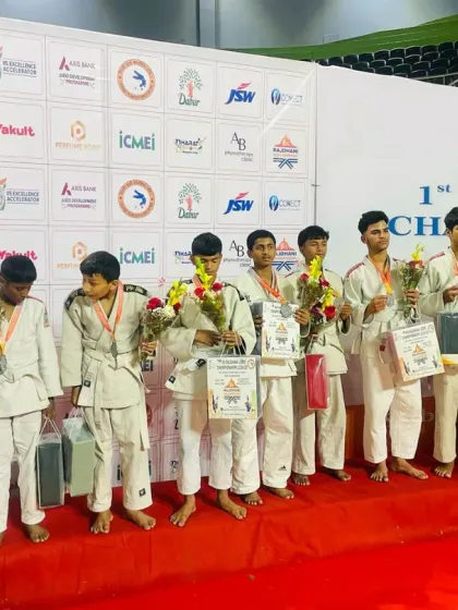 The winners' podium at the Judo Championship. It's rewarding to see these dedicated young athletes succeed, and we are proud to play a role in their journey by helping them stay injury-free and perform at their best.