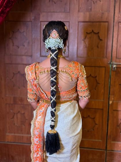 Bhavya Achar - Bridal & Occasion Styling Traditional South Indian Bridal Braids photo 20