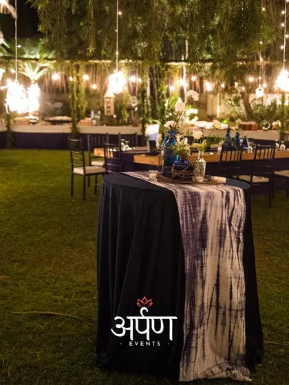 I can transform any space, from a farmhouse lawn to a terrace, into a sophisticated party venue. This cocktail event setup shows how my bar service integrates seamlessly with beautiful decor and lighting to create the perfect ambiance.