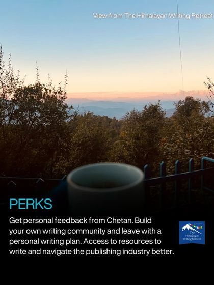 The view from the retreat, a constant source of inspiration. Here, you get personal feedback, build your own writing community, and leave with a plan to navigate the publishing world.