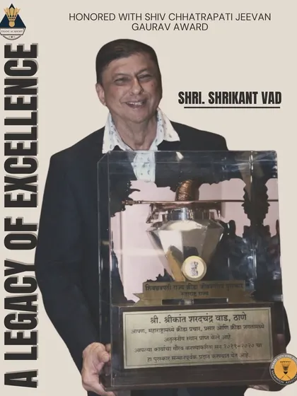 This image shows me holding the prestigious Shiv Chhatrapati Jeevan Gaurav Award, Maharashtra's highest honor in sports. This recognition reflects a lifetime of dedication to badminton, a level of experience I bring to organizing every single tournament.