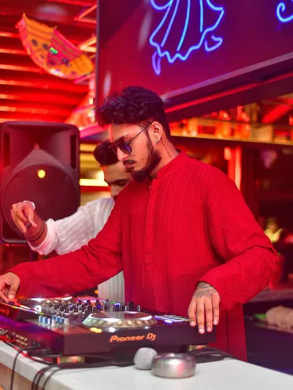 Dressed for a festive occasion, I blend traditional vibes with modern beats. This was from a special event where I mixed classic Bollywood and Punjabi tracks, perfect for pre-wedding functions and cultural celebrations.
