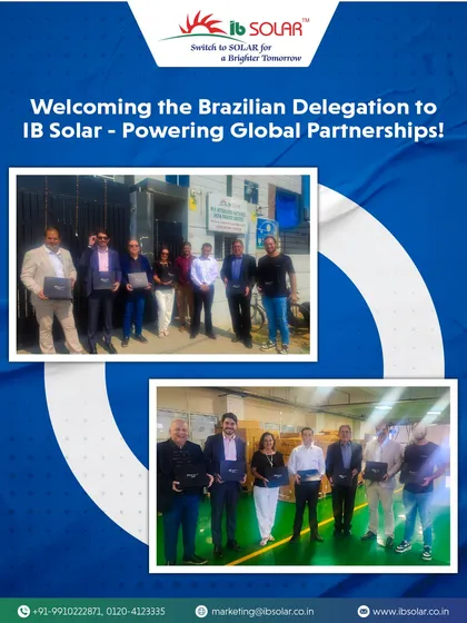 We were pleased to host a delegation from Brazil at our manufacturing facility. This visit strengthens our global ties and opens doors for collaboration in the international renewable energy sector, as we work together for a solar-powered future.