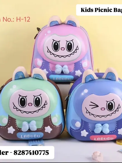 The Labubu character bags are another trending item that kids are going crazy for. I have them in multiple colors and expressions.