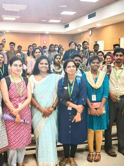 With the bright research scholars and faculty at Vellore Institute of Technology. The energy and insightful questions during the quiz and Q&A session were truly infectious.