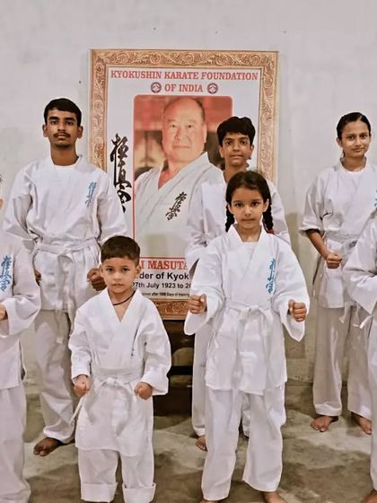 Another group of young, dedicated students ready to train.