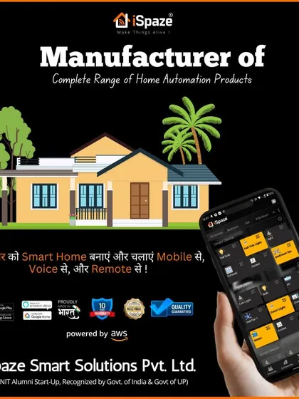 Another graphic showcasing our complete home automation solution, proudly made in India.