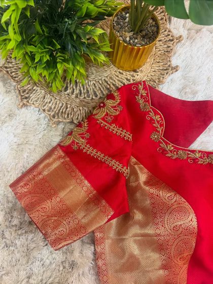 Chaithu Gowda - Custom Designer Ethnic Wear Custom Embroidered Blouses photo 35