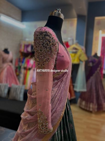 Anthariya by Nidhi Gowda - Ethnic Wear Design & Embroidery Courses Modern Elegance: Sheer & Contemporary Blouses photo 13