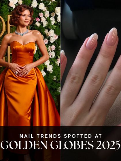Taking inspiration from the Golden Globes 2025 red carpet. This look, seen on Zendaya, features clean, natural-looking nails that define understated elegance.