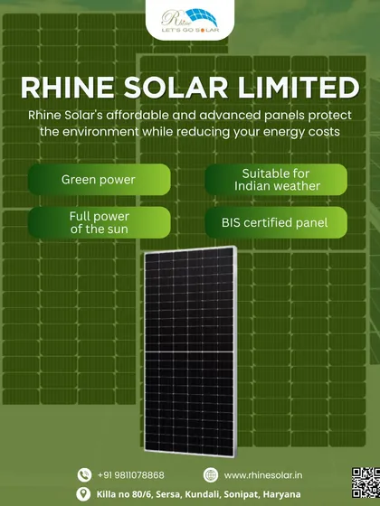 My affordable and advanced panels are suitable for Indian weather and are BIS certified. They provide green power, harnessing the full power of the sun to protect the environment and reduce your energy costs.