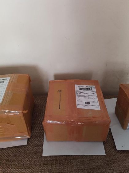 All packed up and ready to go! I take great care in packaging your orders to make sure they reach you safely, no matter where you are in India.