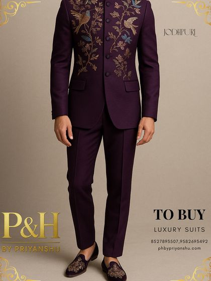 A detailed shot focusing on the intricate bird and floral embroidery, showcasing the high level of craftsmanship involved in its creation.