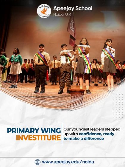 Our youngest leaders from the Primary Wing step up with confidence during the Investiture Ceremony. This event is a testament to our belief that leadership skills can be nurtured from a very early age, empowering them to make a difference.