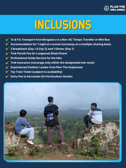 This graphic shows what's included in our trips, like transport, accommodation, and guide services.