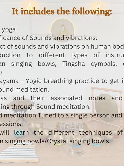 Kalariyogi Shriram - Sound Meditation Teacher Training The Science & Soul of Sound photo 10