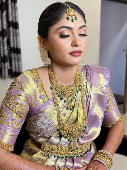 Sneha Kiran - Bridal & Event Makeup Artistry Traditional South Indian Muhurtham Brides photo 82