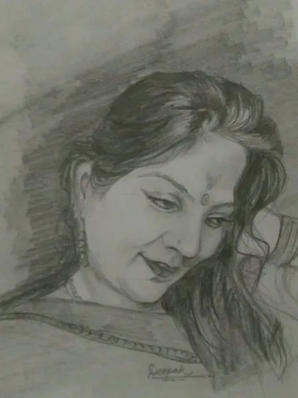 The foundation of all art begins with a pencil and paper. This portrait sketch, with its delicate shading and lifelike expression, showcases the level of detail and skill we teach in our drawing and sketching courses for aspiring artists.