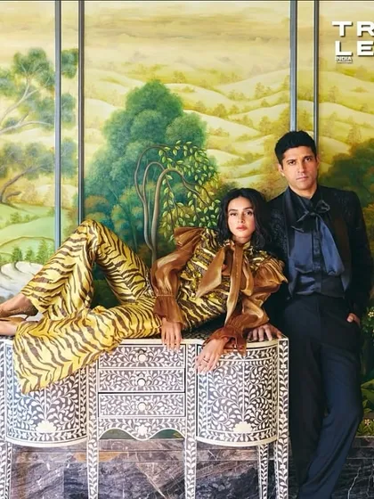 These images are from the editorial spread I styled for Farhan and Shibani Akhtar in Travel + Leisure. We curated a range of looks, from a bold animal print set by Rara Avis to elegant floral coordinates, to tell a story of luxury and togetherness.