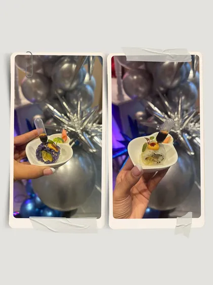 A duo of appetizers from a dragon-themed kids' party, showcasing our ability to create fun, themed, and delicious bites for all ages.