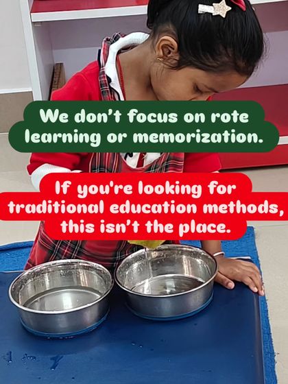Our focus is on deep understanding, not rote learning or memorization. If you are looking for traditional education methods where all children do the same thing at the same time, this isn't the place. We honor the individual's journey.