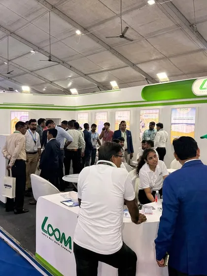 My team members engaging in one-on-one conversations with attendees, providing tailored information about our solar solutions.