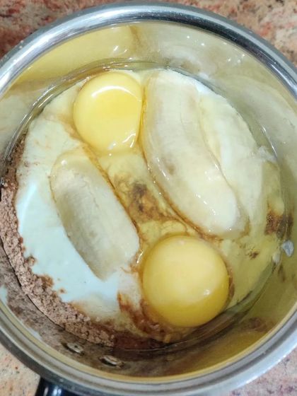 The ingredients for my healthy, high protein cheesecake. This recipe uses oat flour, whey protein, yogurt, and fruit to create a dessert that satisfies your sweet tooth without the guilt.