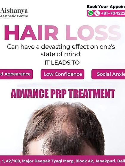 Hair loss can affect your confidence and create social anxiety. My advanced PRP treatments are designed not just to restore your hair, but also to help you feel like your best self again.