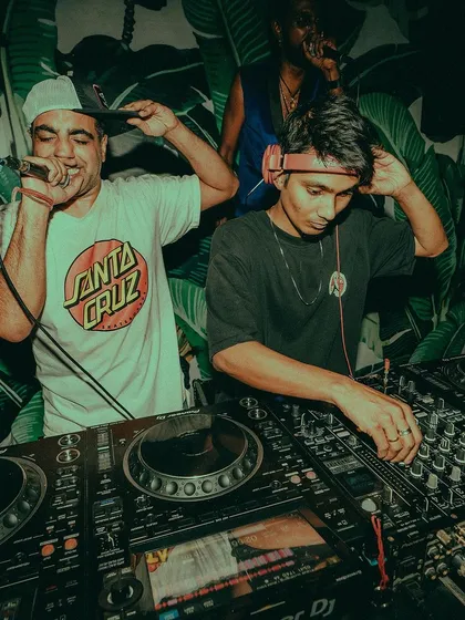 Sharing the deck with an MC, bringing that live, collaborative energy to the crowd. I often work with rappers and hosts to create a dynamic performance, making the night more than just a DJ set. It’s a full show.