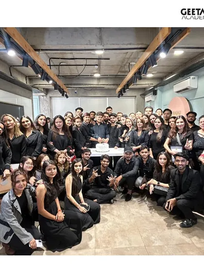 The whole graduating class comes together for a final celebration. This picture captures the sense of community and shared success that defines the academy experience.