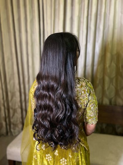 Bhavya Achar - Bridal & Occasion Styling Romantic Open & Half-Up Styles photo 57