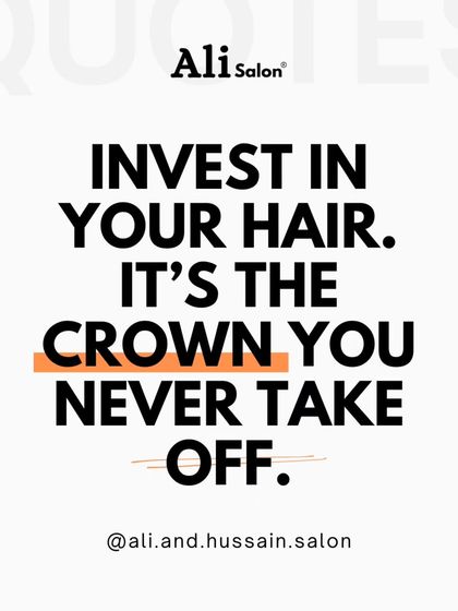 Invest in your hair. It's the crown you never take off. This is a core belief that guides my work every day.