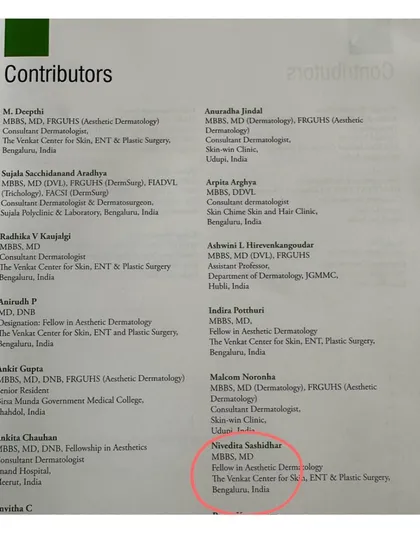 I was honored to contribute to the textbook 'Dermatological Diseases: A Practical Approach'. My name is listed here among the contributors, reflecting my commitment to sharing knowledge and educating the next generation of medical professionals.