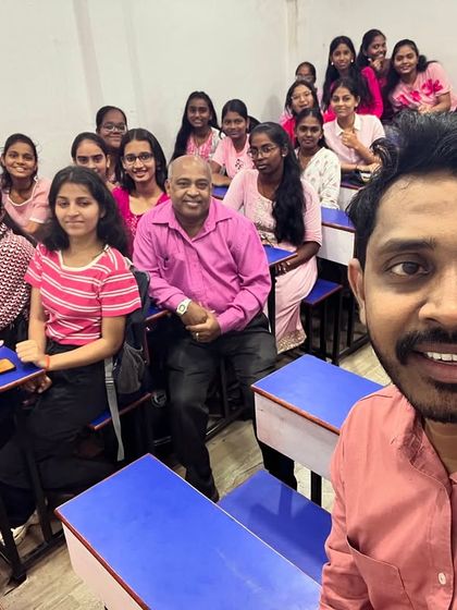 Wrapping up the 2024 Navratri festivities with the love and joy of pink on the final day.