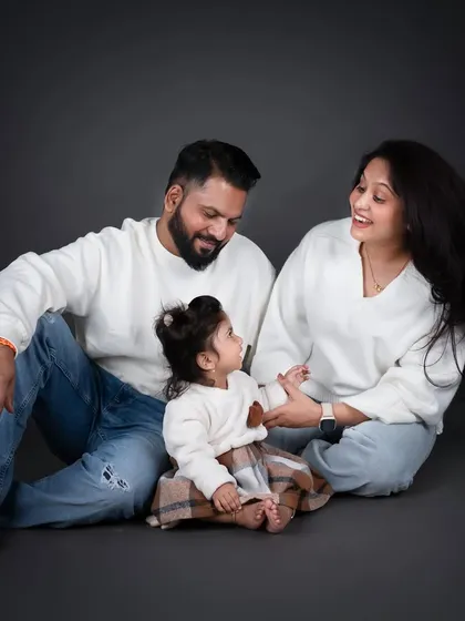 Sometimes, all you need is that one perfect family picture. In the studio, we can create these timeless, classic portraits with simple backdrops that you will cherish forever.