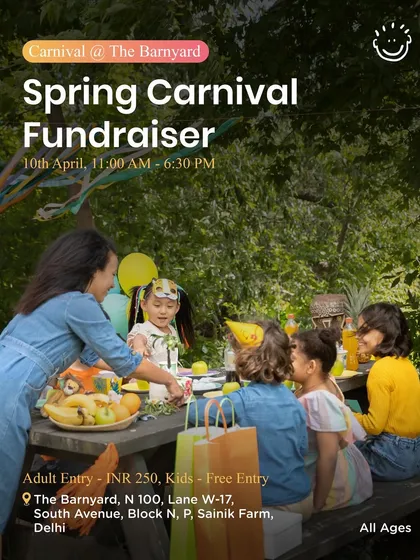 A Spring Carnival Fundraiser at The Barnyard, an event with free entry for kids that also supports a good cause.