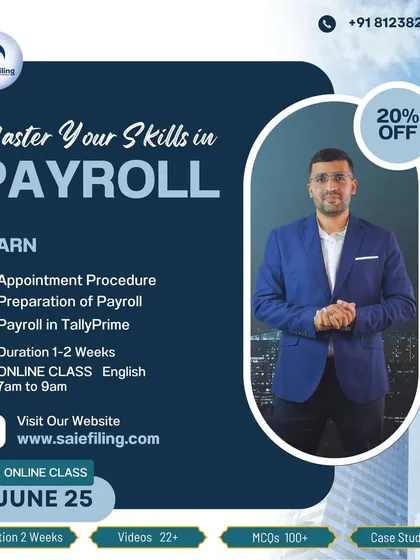 Master the essentials of payroll management with our specialized course. We cover the complete appointment and payroll preparation procedure, including hands-on training in TallyPrime, making it ideal for both finance and HR professionals.