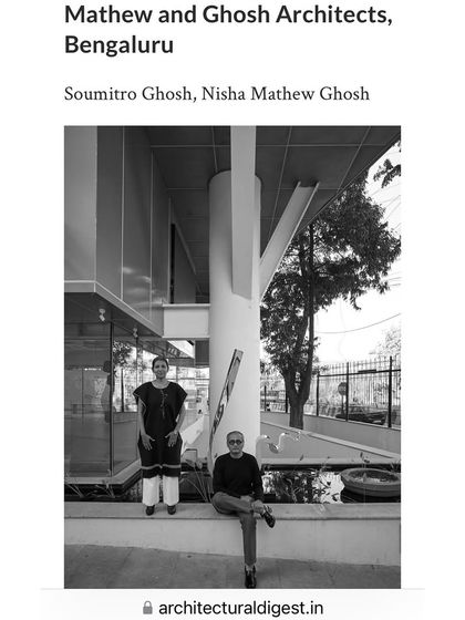 A feature in Architectural Digest India, showing us at our project, the Museum of Art & Photography.