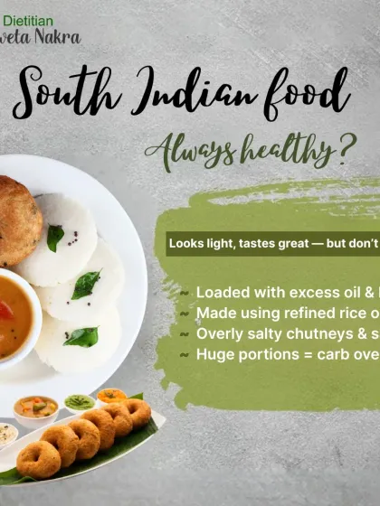 Is South Indian food always healthy? While it looks light, it can be loaded with excess oil, refined rice, and salt. I teach you how to make smarter choices to enjoy it without the carb overload.