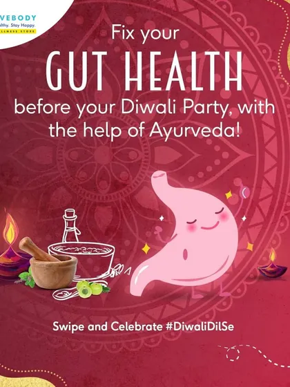 Fix Your Gut Health Before Your Diwali Party. Don't wait until after the party to take care of your gut. By following simple Ayurvedic principles like eating light and aiding digestion with herbs in the days leading up to a big event, you can enjoy the celebration without the discomfort.