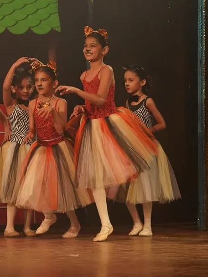 The forest friends making their entrance. Every group has its own unique choreography that contributes to the larger story.