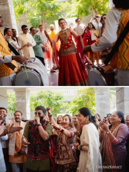 The energy of the dhol and the joy of dancing during the pre-wedding festivities. I incorporate live music and entertainment to keep the celebratory spirit high throughout all the events.