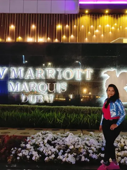 Arriving at the magnificent JW Marriott Marquis in Dubai for a grand wedding event. I am experienced in working with premier international venues to plan and execute flawless celebrations.