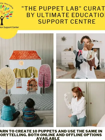 An overview of my popular Puppet Lab workshop. In this session, I guide you through creating 10 different puppets, perfect for parents and primary school teachers looking to make learning more interactive.