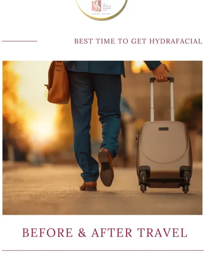 Traveling can take a toll on your skin. A HydraFacial before and after your trip can help prepare your skin for changes in climate and deeply cleanse and rehydrate it upon your return.