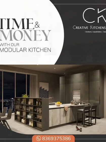 Save time and money with our efficient modular kitchen solutions. From quick, clean installation to smart, organizational designs, we help you get your dream kitchen faster and more cost-effectively.