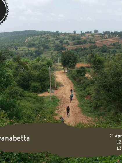 The 'Basavanabetta' ride is a more challenging tour with 40km and 70km options, taking you through hilly and forested terrain.