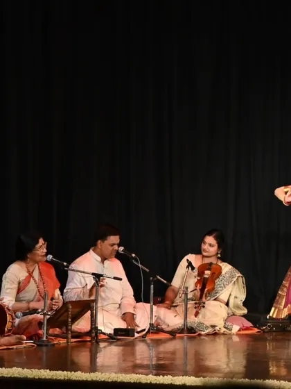 It fills me with pride to see my disciple Madhura Bhrushundi perform with such energy and precision at our Young Dancers Festival. Her rendition of a complex varnam was a testament to her dedication.