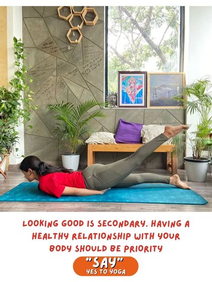 "Looking good is secondary. Having a healthy relationship with your body should be priority." This post captures our core belief that yoga is about fostering self-love, mindfulness, and well-being from the inside out.